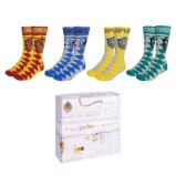 Harry Potter Set ponožek 4 páry - Bradavické koleje Harry Potter Set ponožek 4 páry - Bradavické koleje
