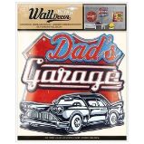 Wall decor Retro Dads Garage - samolepící dekorace 30,5x38 cm - Home deco Wall decor Retro Dads Garage - samolepící dekorace 30,5x38 cm