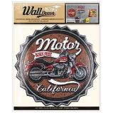 Wall decor Retro Motor California - samolepící dekorace 30,5x38 cm - Home deco Wall decor Retro Motor California - samolepící dekorace 30,5x38 cm