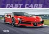 Kalendář 2026 Fast cars, nástěnný, 48,5 x 34 cm - Nástěnné kalendáře Kalendář 2026 Fast cars, nástěnný, 48,5 x 34 cm