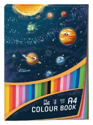 Barevné papíry - blok A4 Cosmic adventure