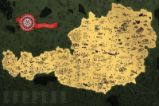 Stírací mapa Rakouska Deluxe - zlatá - Stírací a nástěnné mapy Stírací mapa Rakousko, zlatá Deluxe XL e1