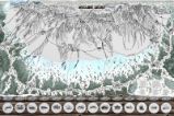Stírací mapa Vysoké Tatry, zimní edice, stříbrná Deluxe XL e1