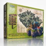 Puzzle mapa Česka 1500 dílků Puzzle mapa Česka 1500 dílků