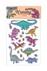 Kresky dočasné tetování - Dinosauři - Tetovací nálepky Kresky dočasné tetování - Dinosauři