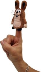 Zajíc 10cm - prstový maňásek (Krtek a kamarádi) Zajíc 10cm - prstový maňásek (Krtek a kamarádi)