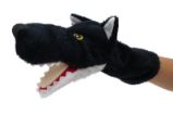Maňásek klapací - Vlk černý 31cm Maňásek klapací - Vlk černý 31cm