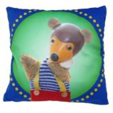 Kasperl & Pezi: Polštář 30x30 cm - Pezi / modrý - Home deco Kasperl & Pezi: Polštář 30x30 cm - Pezi / modrý