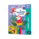 3D omalovánky - Papoušek a motýl - Omalovánky zvířata 3D omalovánky (více druhů)