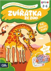 Kvído - Zvířátka ze zoo: Karty a puzzle pro Mluvicí tablík 2 - Dětské hry Kvído - Zvířátka ze zoo - karty a puzzle pro mluv. tablík 2
