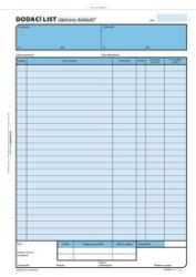 Dodací list, A4, 100 listů Dodací list, A4, 100 listů