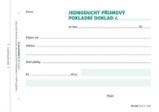 Příjmový doklad jednoduchý, A6, 100 listů, NCR - Papírnictví Příjmový doklad jednoduchý, A6, 100 listů, NCR