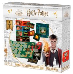 HARRY POTTER Turnaj tří čarod. škol - sada 3 her - Deskové hry podle filmů a her Harry Potter Turnaj tří kouzelnických škol - rodinná hra