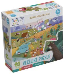 KukiKuk Véééliké puzzle Na výletě - Puzzle KukiKuk Véééliké puzzle Na výletě