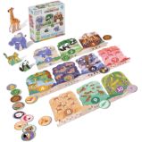 KukiKuk Véééliké puzzle loto Výlet do ZOO - Puzzle KukiKuk Véééliké puzzle loto Výlet do ZOO