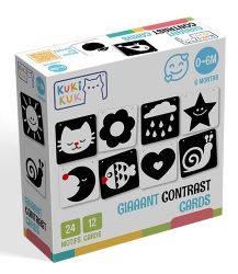 KukiKuk Giaaant Contrast Cards For Babies KukiKuk Giaaant Contrast Cards For Babies