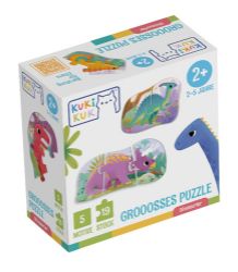 Kukikuk Grooosses Puzzle Dinosaurier - Puzzle KukiKuk GROOOSSES PUZZLE Dinosaurier