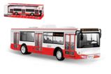 Autobu červený na zpětné natažen, světlo, zvuk - Auta, letadla, lodě, vláčky Autobu červený na zpětné natažen, světlo, zvuk