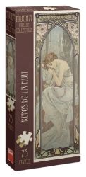 Alfons Mucha – Odpočinek noci 75 panoramic Puzzle - Puzzle Alfons Mucha – Odpočinek noci 75 panoramic Puzzl
