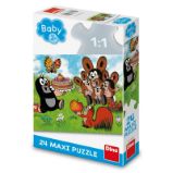 Puzzle Krtek: Narozeniny 24 dílků maxi - Puzzle pro nejmenší KRTEK: NAROZENINY 24 maxi Puzzle NOVÉ