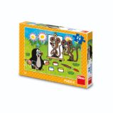 Puzzle Krtek malířem 24 dílků
