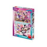Puzzle Minnie a Figaro 24+48 dílků - Dětské puzzle Puzzle Minnie a Figaro 24+48 dílků