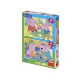 Puzzle Peppa Pig: Domov 24+48 dílků - Dětské puzzle Puzzle Peppa Pig: Domov 24+48 dílků