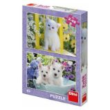 KOŤÁTKO A WESTÍCI 2x48 Puzzle NOVÉ