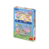 Puzzle Peppa Pig: Na dovolené 2x48 dílků - Puzzle pro nejmenší Puzzle Peppa Pig: Na Dovolené 2x48 dílků