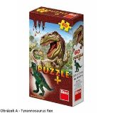 DINOSAUŘI 60 + figurka Puzzle