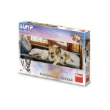 Puzzle Gump na gauči 150 dílků panoramic Puzzle Gump na gauči 150 dílků panoramic