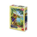 Puzzle Papoušek v džungli 100 xl dílků neon Puzzle Papoušek v džungli 100 xl dílků neon