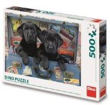 ŠTĚŇATA V KUFRU 500 Puzzle - Puzzle ŠTĚŇATA V KUFRU 500 Puzzle