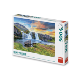 Puzzle Islandský vodopád 500 dílků - Puzzle Puzzle Islandský vodopád 500 dílků