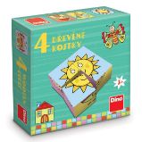 Dřevěné kostky Pro nejmenší dětičky – 4 kostky