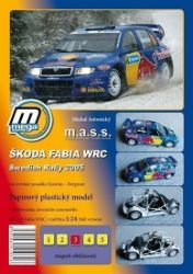 Škoda Fabia WRC ADAC Swedish Rally 2005/papírový model Škoda Fabia WRC ADAC Swedish Rally 2005/papírový model