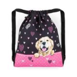 Bagmaster Sáček na přezůvky Prim 23 A Black/Pink - Sáčky na obuv Bagmaster Sáček na přezůvky Prim 23 A Black/Pink