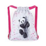Bagmaster Sáček na přezůvky Prim 23 B White/Pink - Školní sáčky na přezůvky Bagmaster Sáček na přezůvky Prim 23 B White/Pink