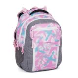 Bagmaster Školní batoh Porto 24 B Růžovo-modrý - Školní batohy pro studenty Bagmaster Školní batoh Porto 24 B Růžovo-modrý