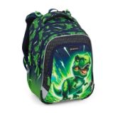 Bagmaster školní tříkomorový batoh LUMI 25 C – dinosarus - Pro větší děti a studentské Bagmaster školní tříkomorový batoh LUMI 25 C – dinosarus