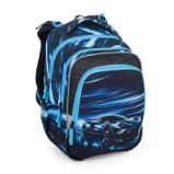 Bagmaster školní tříkomorový batoh BETA 25 B – auto Bagmaster školní tříkomorový batoh BETA 25 B – auto