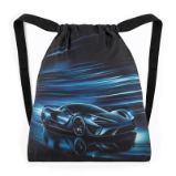 Bagmaster školní sáček na přezůvky/tělocvik BETA 25 B – auto - Sáčky na obuv Bagmaster školní sáček na přezůvky/tělocvik BETA 25 B – auto