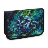 Bagmaster školní dvouchlopňový penál DOPI 25 B – motorka