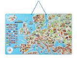 Woody Magnetická mapa EVROPY, společenská hra 3 v 1, v českém jazyce Woody Magnetická mapa EVROPY, společenská hra 3 v 1, v českém jazyce