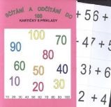 Sčítání a odčítání do 100 (16 kartiček s příklady - 64 příkladů na sčítání a 64 