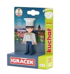 Igráček Kuchař - figurka s příslušenstvím - Figurky a hrací sety Igráček Kuchař - figurka s příslušenstvím