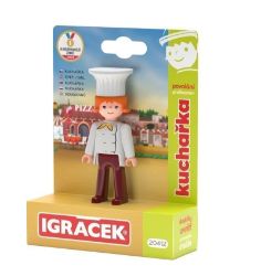 Igráček Kuchařka - figurka s příslušenstvím - Figurky a hrací sety Igráček Kuchařka - figurka s příslušenstvím