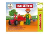Igráček Zahradník - figurka s traktůrkem a příslušenstvím - Figurky a hrací sety Igráček Zahradník - figurka s traktůrkem a příslušenstvím