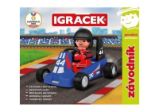 Igráček Závodník - figurka s modrou motokárou - Figurky a hrací sety Igráček Závodník - figurka s modrou motokárou