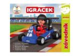 Igráček Závodník - figurka s modrou motokárou